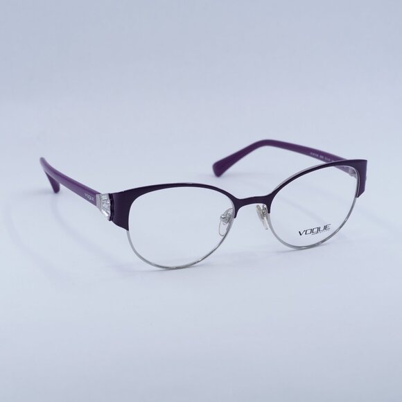 🕶️ New Vogue VO4015B 5008 Eyeglasses - Eggplant/Silver Frame 51mm
